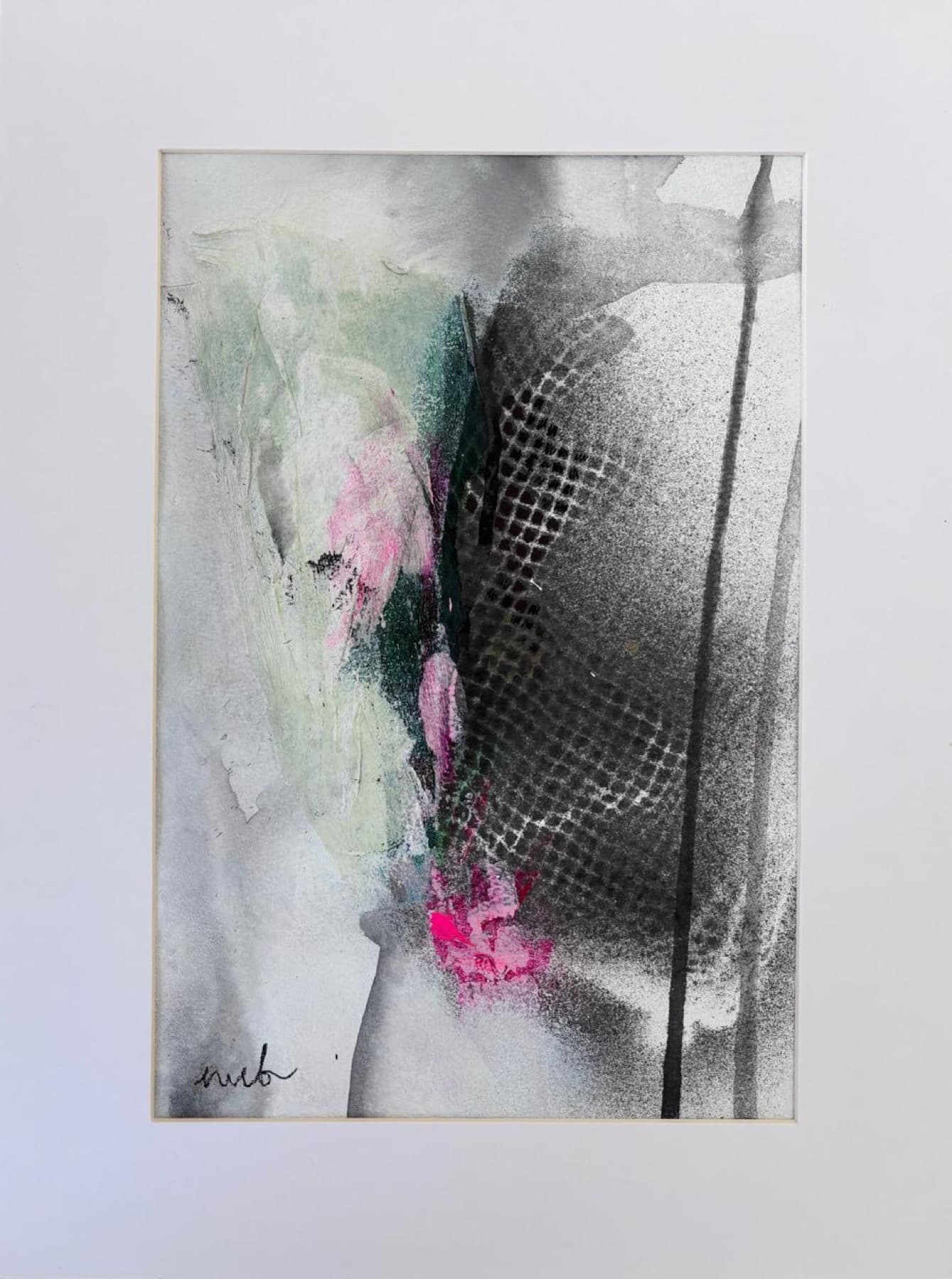 Tethered Mist, hand-cut paper collage botanical by Nicola von Bratt